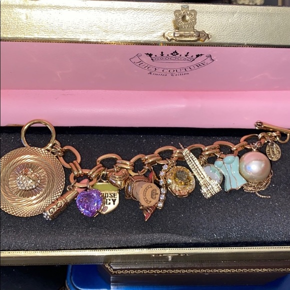 Y2K Juicy Couture BLING Pink Velour Velvet Tracksuit SET CHOOSE JUICY - Picture 8 of 16